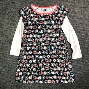 Tea collection dress long sleeves Scandinavian floral jersey knit 6